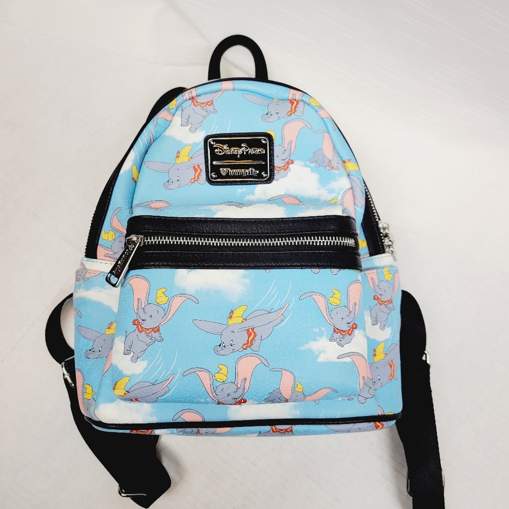 Rare Disney Loungefly Flying Dumbo Backpack Gem
